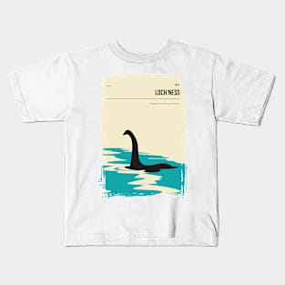 Loch Ness Scotland Cryptid Book Cover Poster Kids T-Shirt